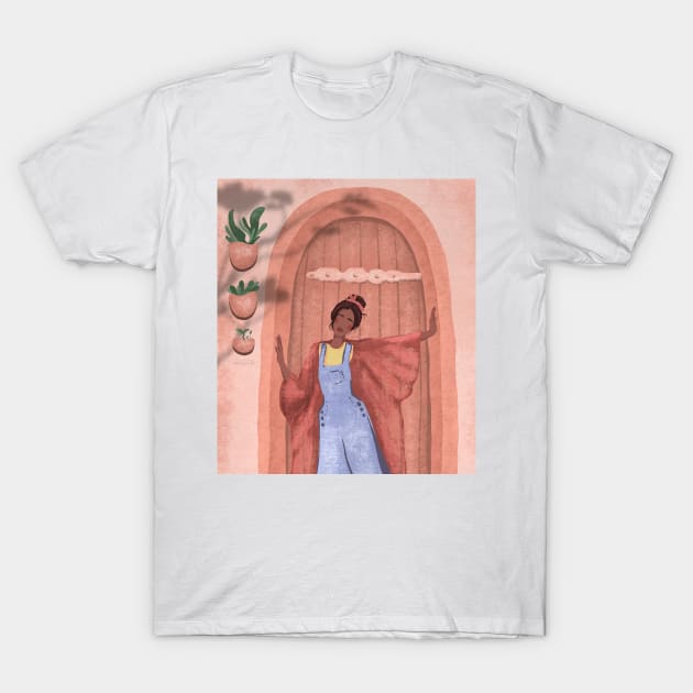 Cute girl T-Shirt by valentyna mohylei